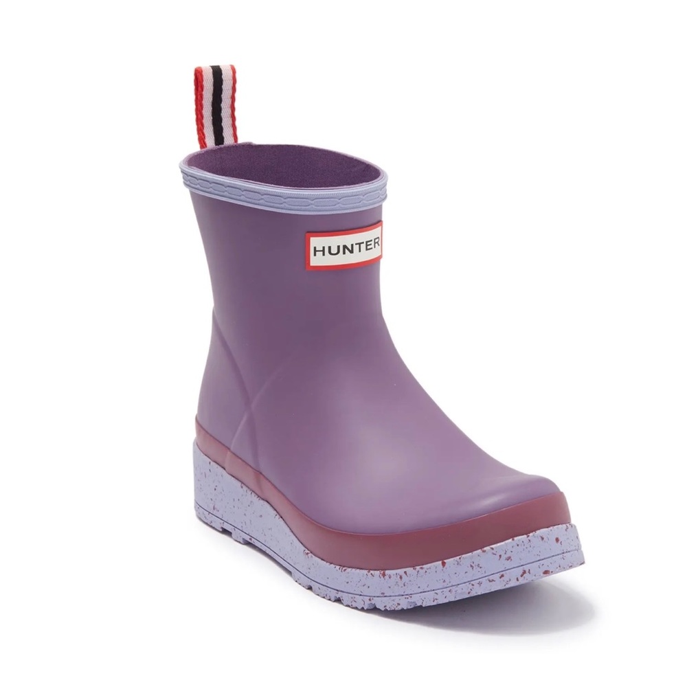 Hunter Womens Play Short Speckle Rain Boot